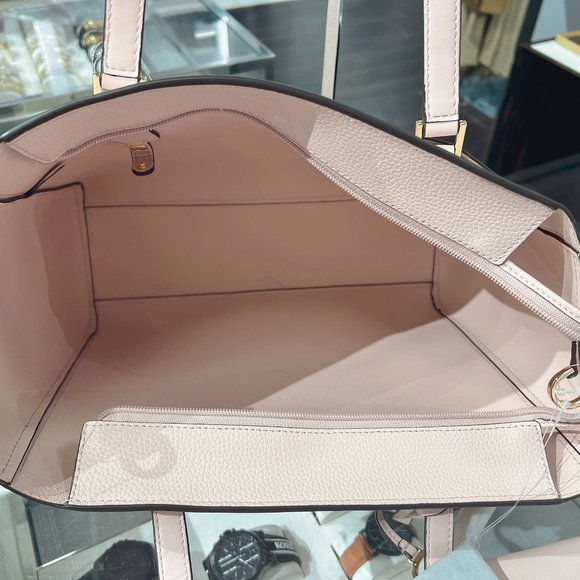 Michael Kors Maisie Large Pebbled Leather 3-in-1 Tote Bag Powder Blush - Picture 4 of 8